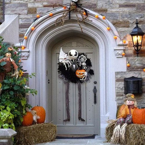 2pcs Halloween Wreath Decoraciones Colgantes