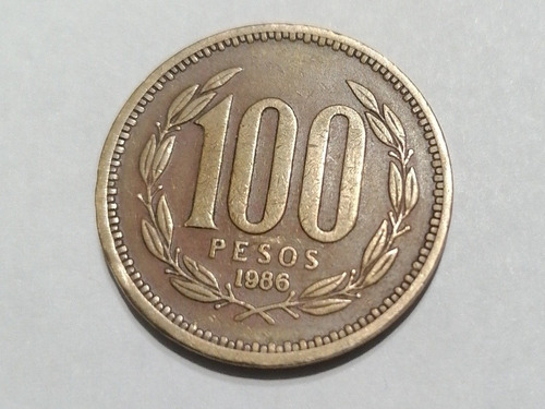 Moneda 100 Pesos 1986 Chile