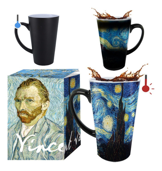 Van Gogh Taza con Cuchara Noche Estrellada cerámica 