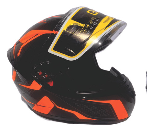 Casco De Cara Completa Visera Abatible Certificación Dot/ccc