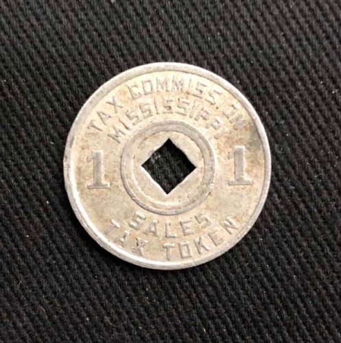 Imagen 3 de 4 de Impuesto Eeuu - Tax - Aluminio - Token - Ficha - Mississippi