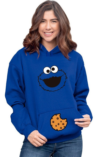 Sudadera Monstruo Come Galletas Adulto Unisex