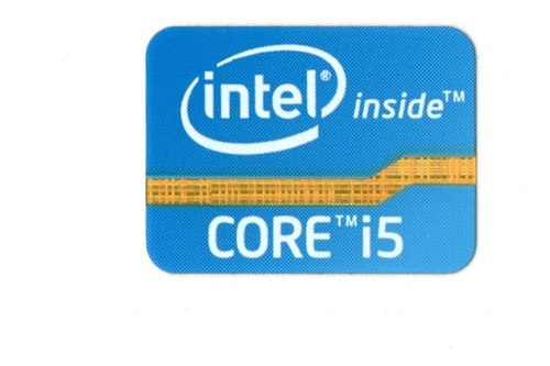 Sticker Intel Core I5 Modelos 2th Y 3th Generación