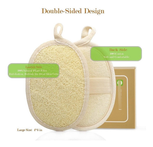 Imagen 2 de 8 de 6 Esponja Vegetal Luffa Exfoliante Natural Cuidado Corporal