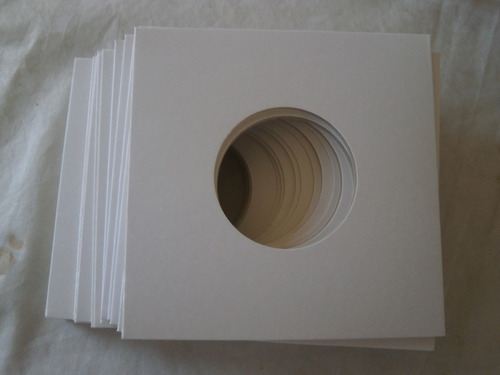 Capa Dura Para Vinil Compacto Papelão Branco - 20 Unid.