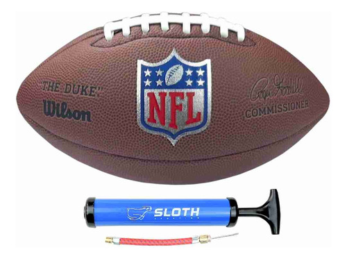 Bola De Futebol Americano Wilson Nfl Duke Pro + Bomba De Ar