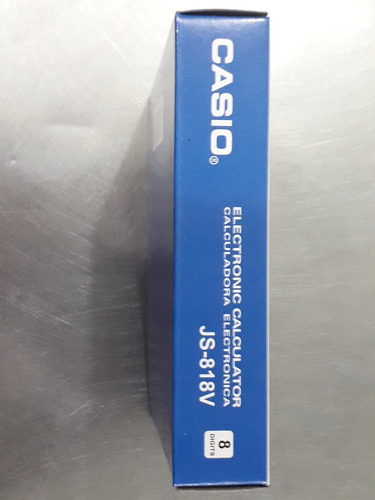 Calculadora Casio Js-818v Bateria 8 Digitos