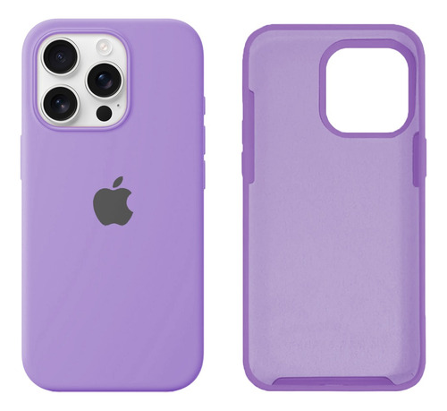 Capa Capinha Case De Silicone Aveludado P/ iPhone 15 Pro Max