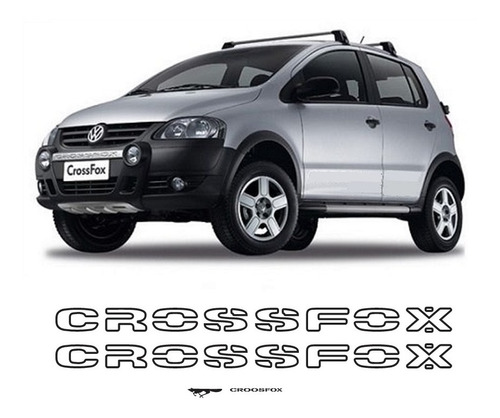 Stickers Laterales Vw Crossfox Puertas + Tapa 4 Pzas.