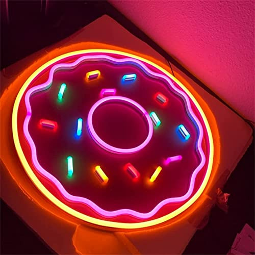 Donut Design Letrero De Neón Luz De Modelado Led Letras Lumi