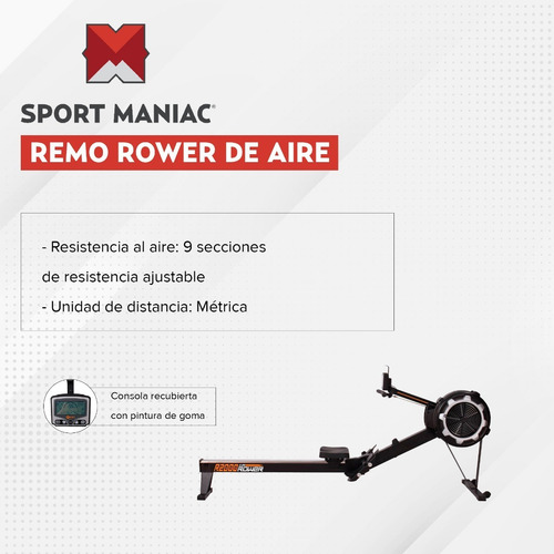 Imagen 2 de 4 de Simulador De Remo Rower Profesional Cross Sport Maniac