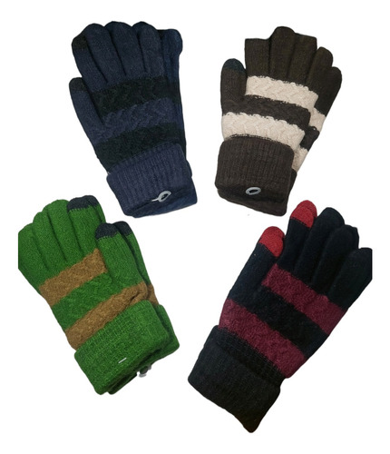 Pack 12 Guantes Touch Táctil Multiusos Varios Colores 