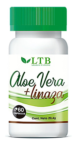 Aloe Vera Con Linaza 60 Cápsulas Laxante Y Desintoxicante