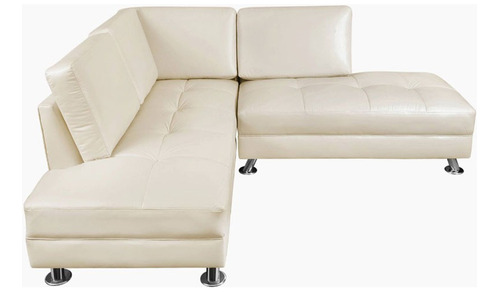 Sofa Seccional Pogba 5 Cuerpos Izquierdo Color Beige