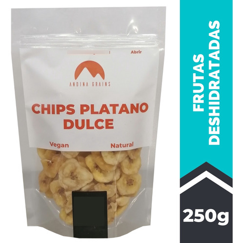 Chips De Platano Banana Dulce 250 G Andina Grains
