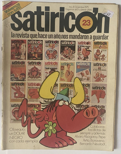 Satiricón # 23  (diciembre De 1975) Grondona Ceo Viuti  Ex06