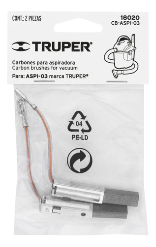 Escobillas Aspiradora Aspi-03 Truper 18020