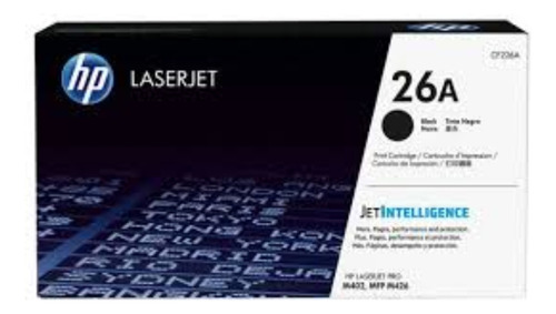 Tóner Hp Cf226a Hp 26a Mono Laserjet Negro M402, Mfp, M426