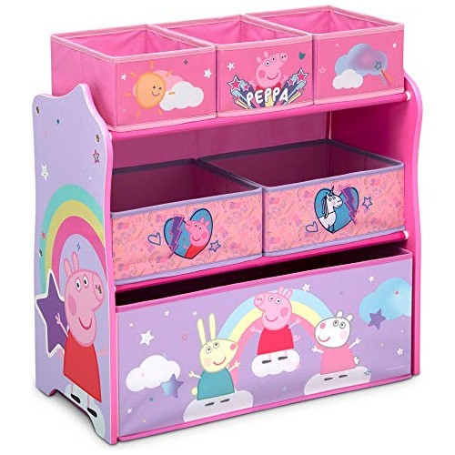 Organizador De Juguetes Peppa Pig Con 6 Papeleras Design & S