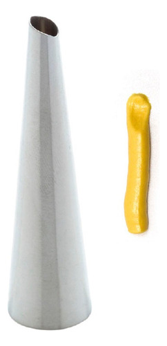 Bico De Confeitar Em Inox Perlê Pitanga Folha Silver Chef