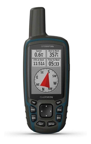 GPS portátil Garmin GPSMAP 64x negro/azul marino