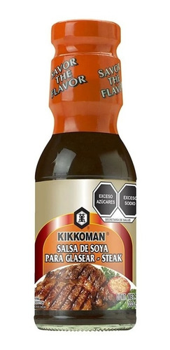 Salsa De Soya Kikkoman Steak Sauce Para Glasear 333 Gr