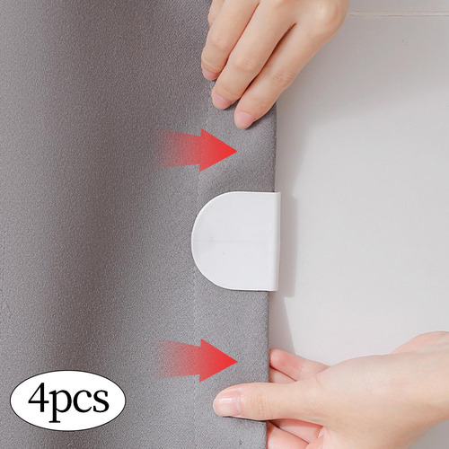 4x Clips Para Cortina De Ducha, Suministros Duraderos Para