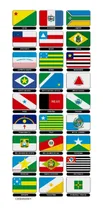 Comprar Cartela Adesivos Resinados Bandeiras 27 Estados Brasileiros