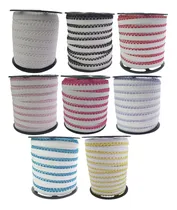 Comprar Elástico Para Calcinha Birmânia - 6 Rolos Com 50 Metros Cor Veja a Cartela de cores na segunda foto do anúncio Desenho do tecido Bico