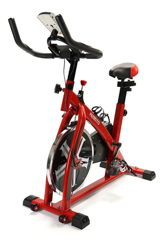 Bicicleta De Spinning Fija Femmto Bici Rueda Disco Casa Gym