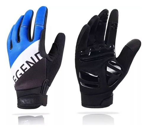 Guantes Aegend Térmicos De Bicicleta, Gym, Moto - Azul