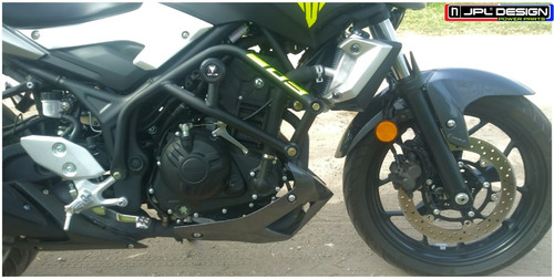 Defensa  Lateral Para Motor + Sliders Jpl Yamaha Mt 03 