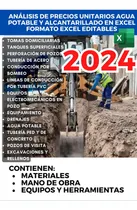 Comprar Matrices De Análisis De Precios Unitarios 2024 Agua Potable