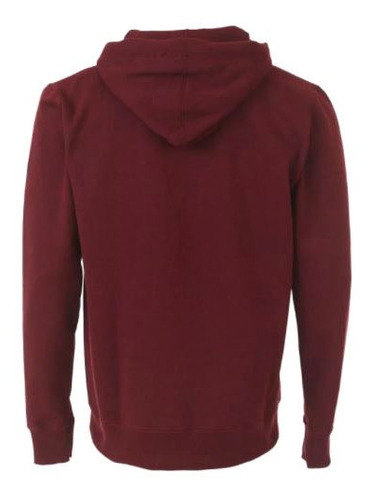 Imagem 2 de 3 de Moletom Hurley Big Plus Size Bordô Mescla
