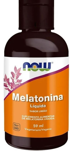Melatonina Liquida 59ml 210mcg Original Importada Now Foods