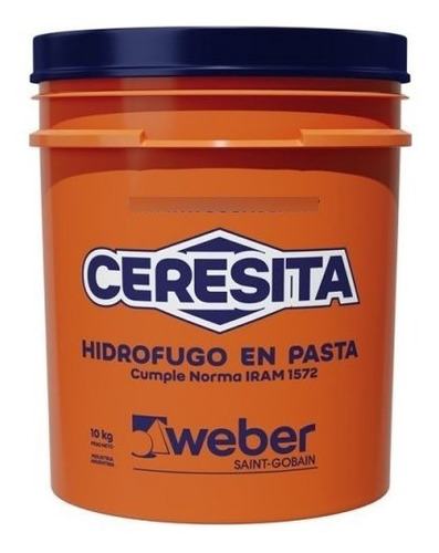 Ceresita Weber Balde 4kg Aditivo Hidrofugo En Pasta