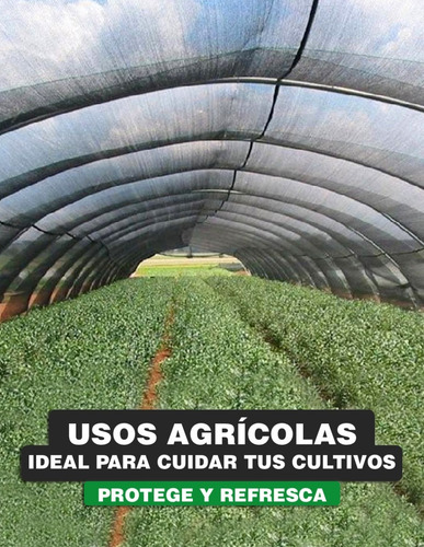 Imagen 3 de 10 de Malla Sombra Raschel 4.2m Ancho X 50m Largo 50%