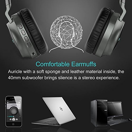 Reetec V41 - Auriculares De Diadema Inalambricos Con Micro