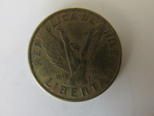 Lote 123 Monedas Chile 10 Pesos De Bronce Decada Años 80 (Usado)