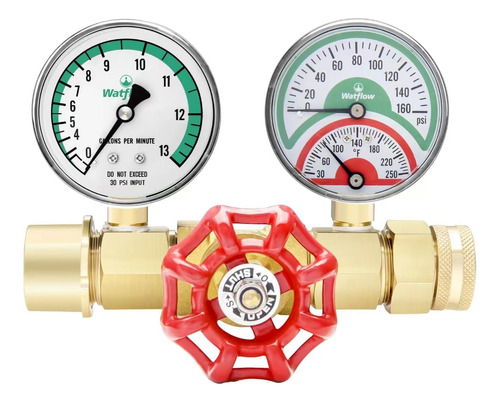Watflow Medidor De Flujo De Agua, Conjunto De Prueba De Temp