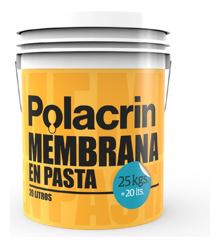 Pintura Anti-humedad Polacrin Membrana En Pasta 20 Lts