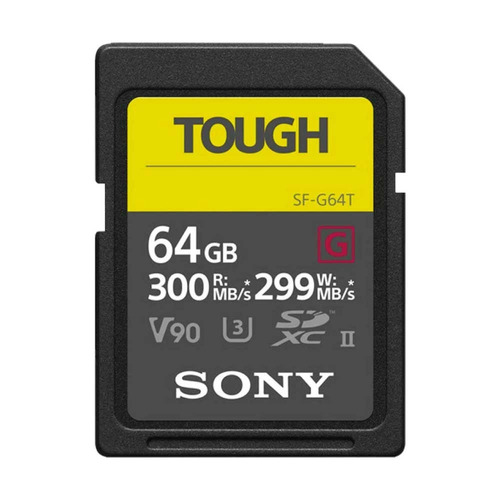 Memoria Sony De 64 Gb Serie Sf-g Tipo Tough - Sf-g64t