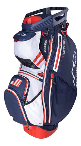 Sun Mountain 2024 C-130 Bolsa De Carrito De Golf Rojo/blanco