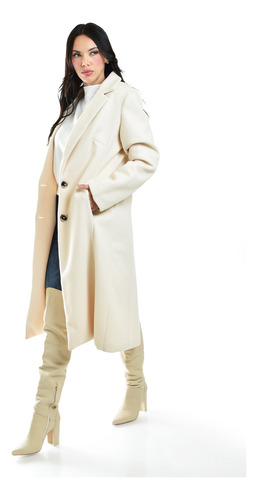 Abrigo Largo Roman Fashion /juvenil, 2055 (hueso)