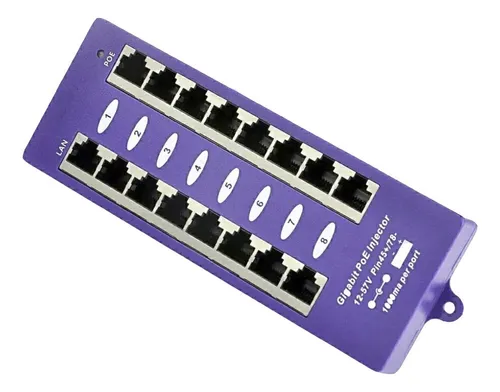' Switch Poe Gigabit 8 Puertos For Ubiquiti Mikrotik
