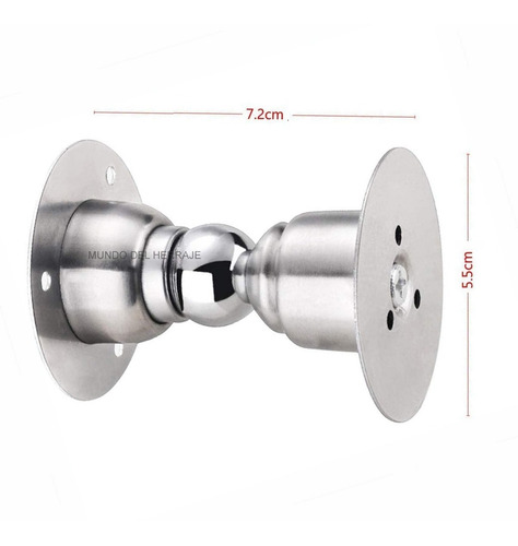 Tope Y Reten Magnetico De Piso /pared P/ Puerta. Acero Inox