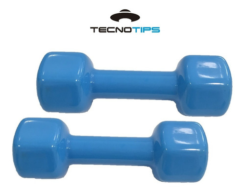 Imagen 3 de 10 de Kit Pesas Pesitas Mancuernas 3 Kg C/u Resistencia Tecnotips
