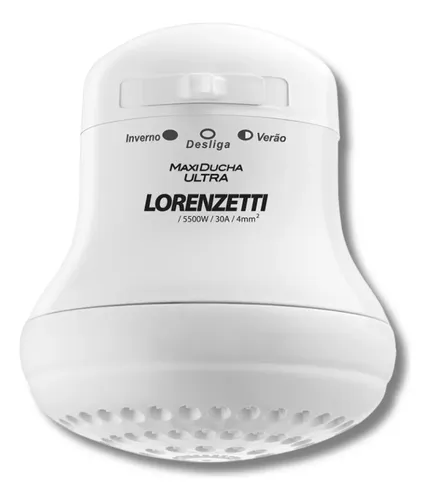Chuveiro Elétrico Lorenzetti Maxi Ducha Ultra 5500w - 127v Branco 127v 5.5 Kw