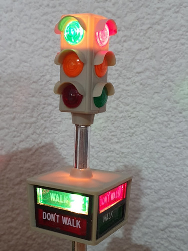 Semáforo Traffic Light By Marx Vintage Con Caja 1960 . (Usado)