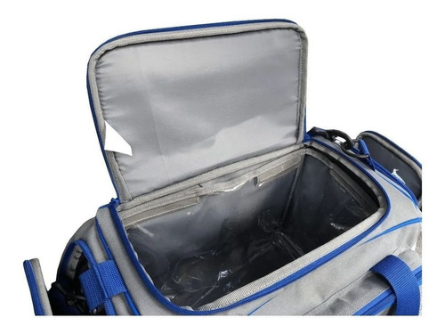Imagen 3 de 6 de Bolso Picnic Bamboo Camping Cubiertos Vajilla 4 Pers Termico